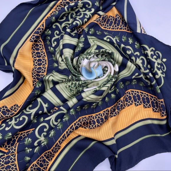 Burberry Accessories - Burberry Secret Garden Silk Scarf